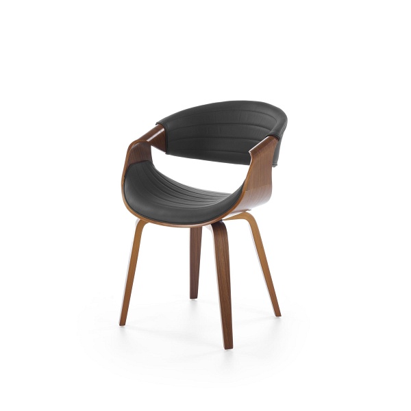 Krzesło K544 czarny / orzechowy - Halmar