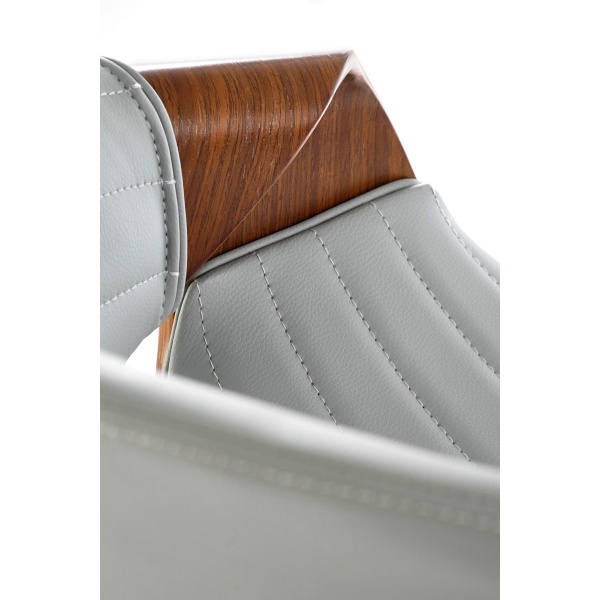 Hoker H123 popielaty / orzechowy - Halmar