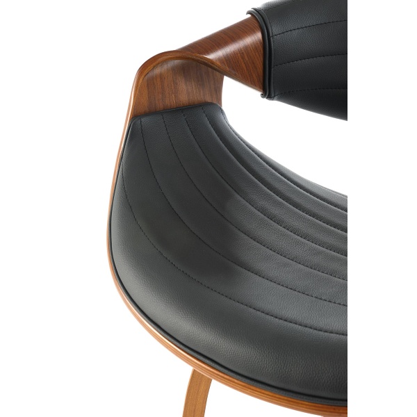 Hoker H123 czarny / orzechowy - Halmar