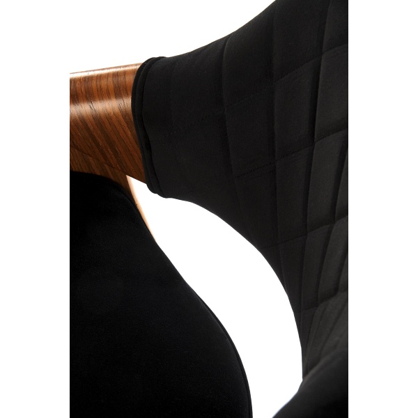 Hoker H124 czarny / orzechowy - Halmar