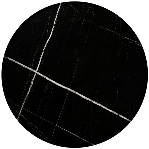 JULIETA zestaw 2 ław, czarny marmur / czarny - Halmar