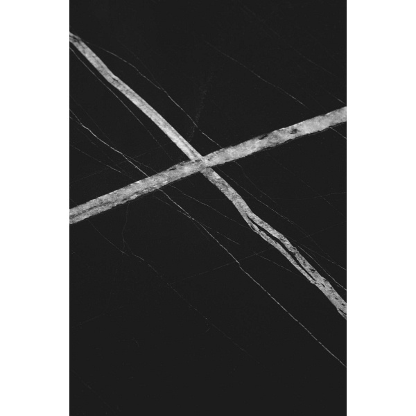 JULIETA zestaw 2 ław, czarny marmur / czarny - Halmar