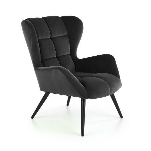 Fotel TYRION wypoczynkowy czarny - Halmar