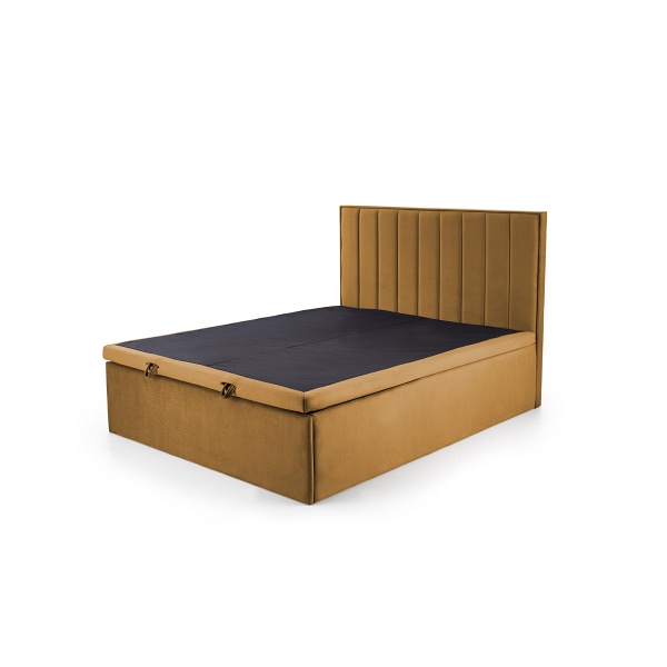 Łóżko ASENTO 160 - musztardowy tap. Element 8 - Halmar