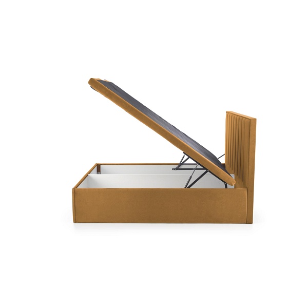 Łóżko ASENTO 160 - musztardowy tap. Element 8 - Halmar