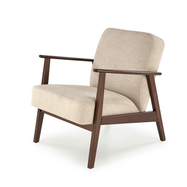 Fotel MILANO 1S - beżowy tap. Castel 15 - Halmar