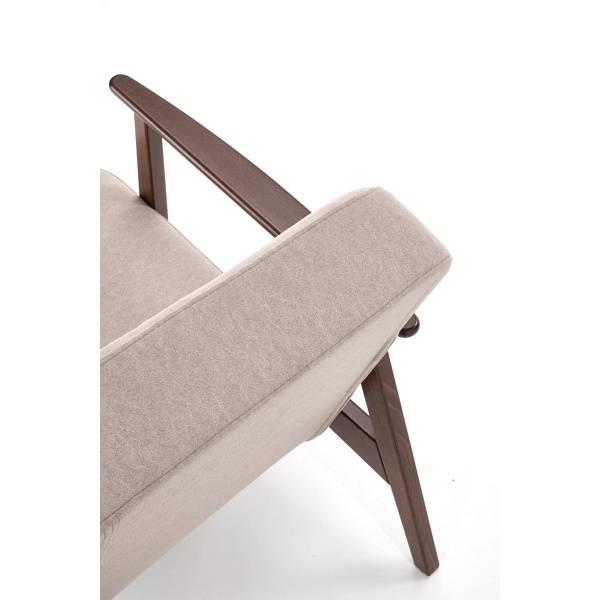 Fotel MILANO 1S - beżowy tap. Castel 15 - Halmar