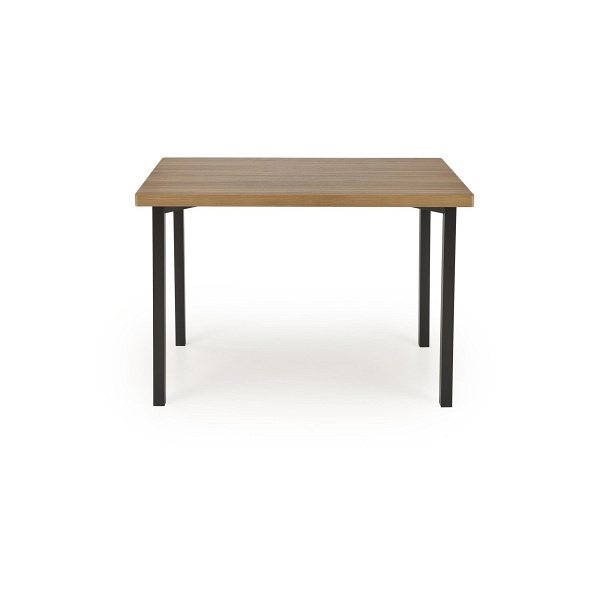 Stół MILTON zestaw + 4 krzesła, naturalny / czarny - Halmar