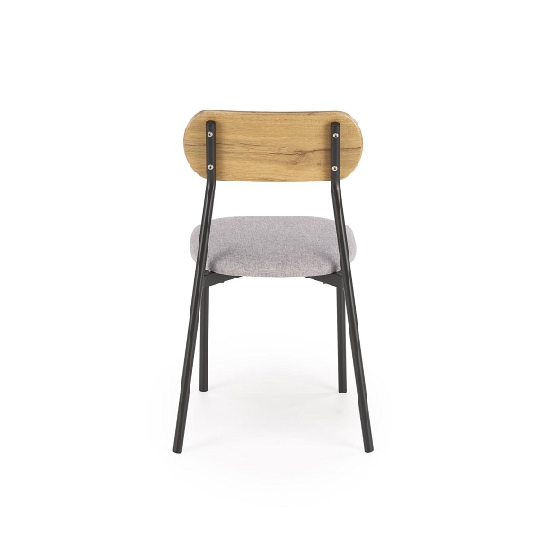 Stół NANDO zestaw + 2 krzesła, naturalny / czarny - Halmar