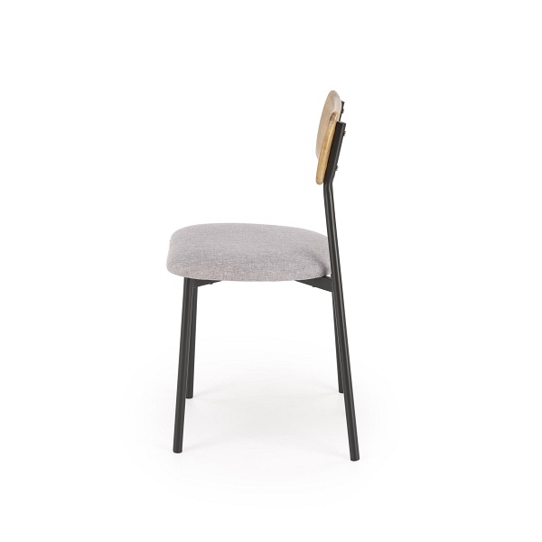 Stół NANDO zestaw + 2 krzesła, naturalny / czarny - Halmar