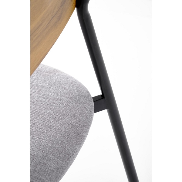 Stół NANDO zestaw + 2 krzesła, naturalny / czarny - Halmar