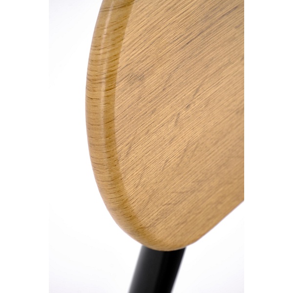 Stół NANDO zestaw + 2 krzesła, naturalny / czarny - Halmar