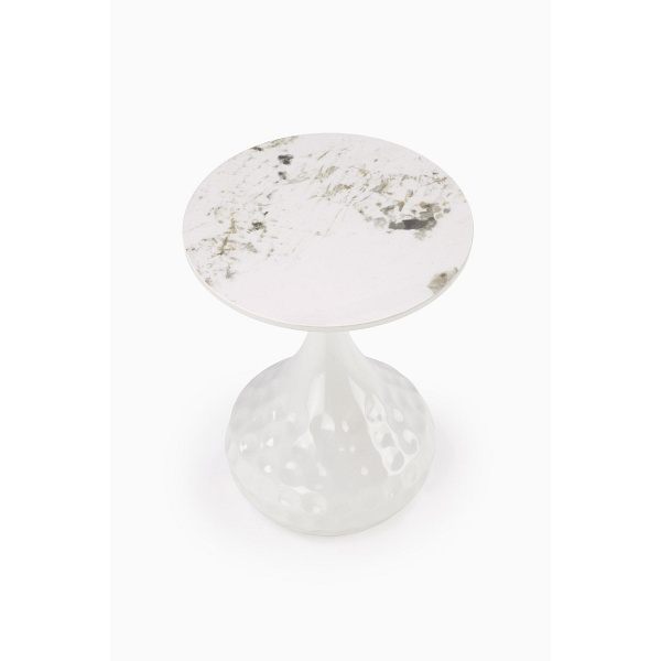 Ława VERDE biały marmur / biały - Halmar