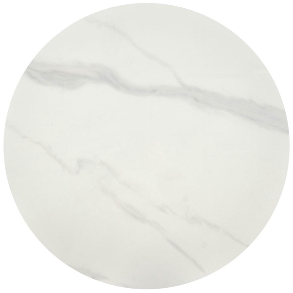 Ława TALBI biały marmur / biały / złoty - Halmar