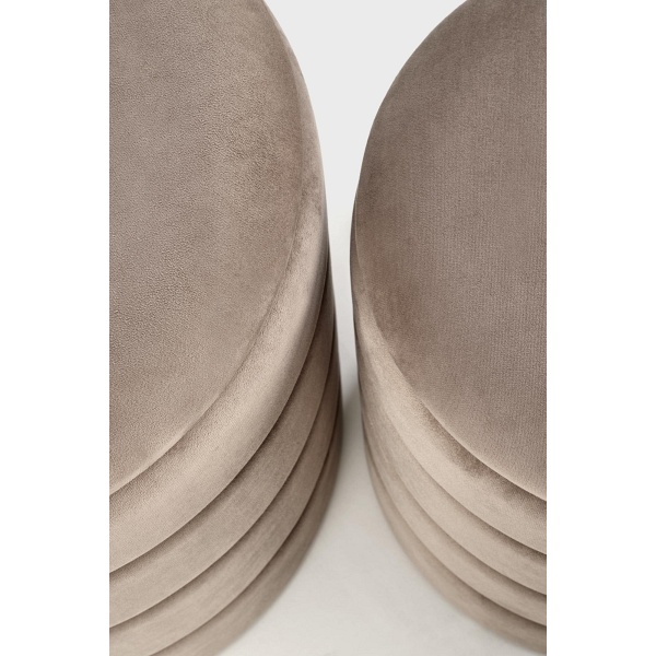 PACHO zestaw 2 puf, beżowy - Halmar