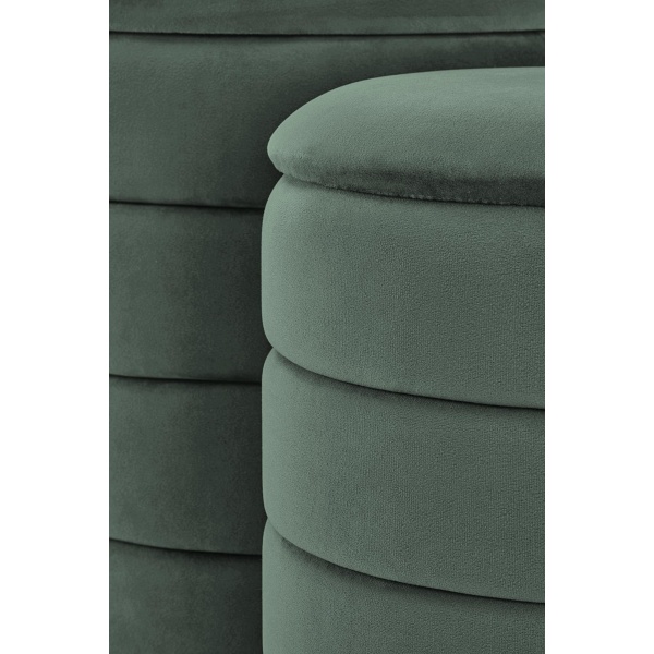 PACHO zestaw 2 puf, c.zielony - Halmar