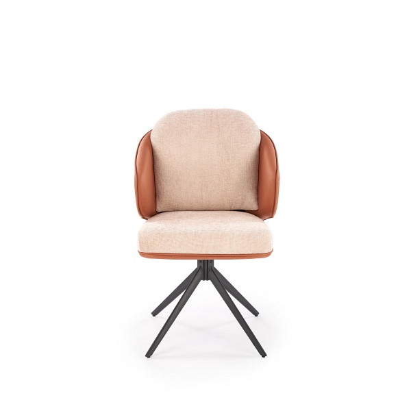 Krzesło K554 brązowy / beżowy - Halmar