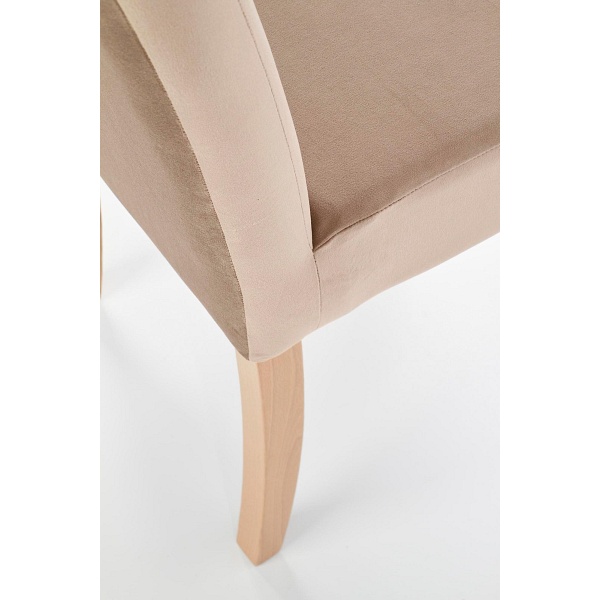 Krzesło CLARION dąb miodowy / tap: MONOLITH 09 - Halmar