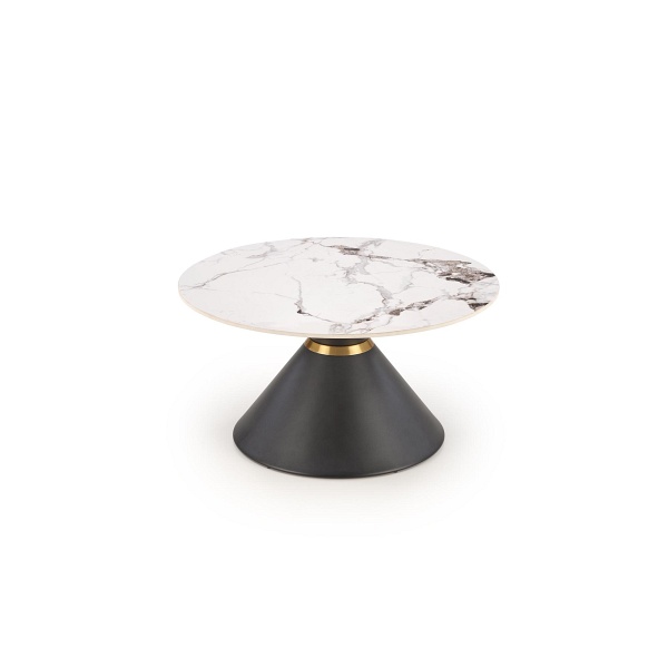 Ława GORETTI biały marmur / czarny - Halmar