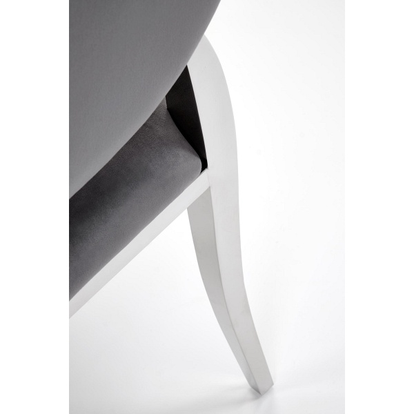 Krzesło K555 popielaty / srebrny - Halmar