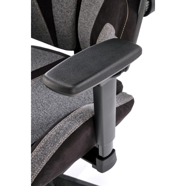 Fotel NITRO 2 gabinetowy tkanina, popielaty / czarny - Halmar