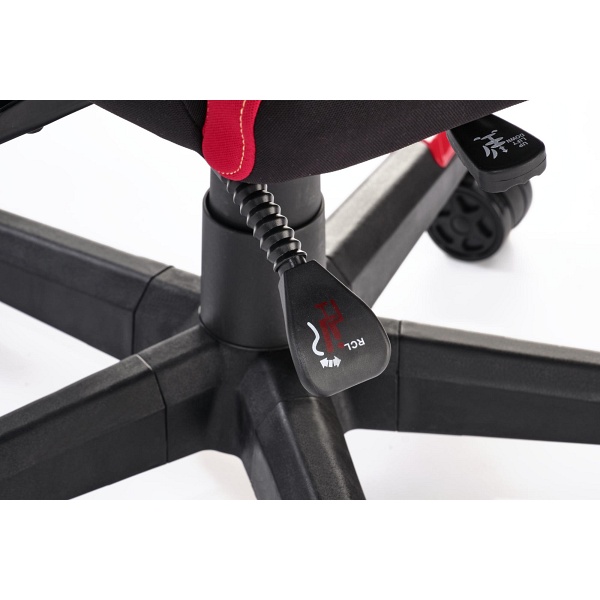 Fotel NITRO 2 gabinetowy tkanina, czerwony / czarny - Halmar