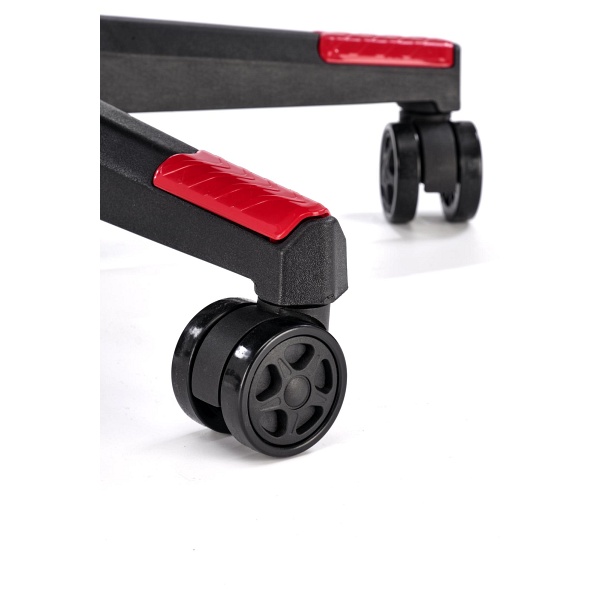 Fotel NITRO 2 gabinetowy tkanina, czerwony / czarny - Halmar