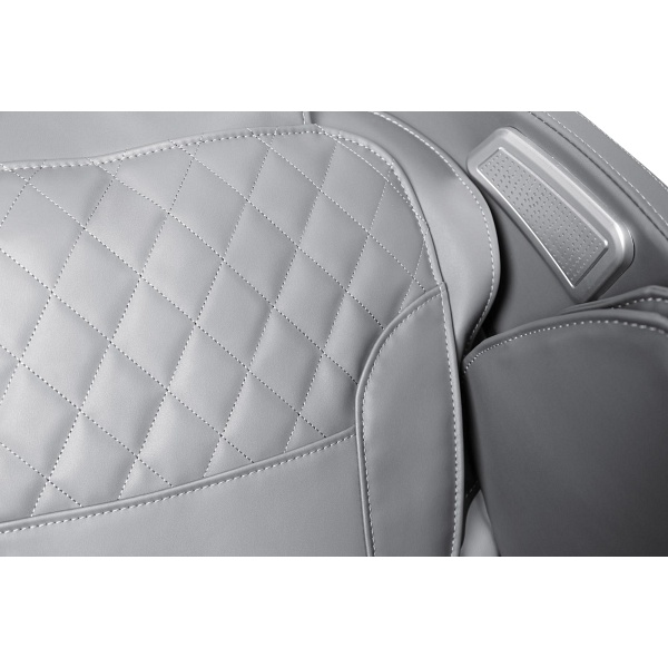 Fotel SOLARIA wypoczynkowy z funkcją masażu i podgrzewania, kremowy / popielaty - Halmar