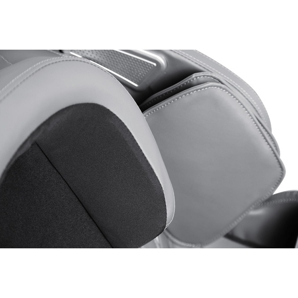 Fotel SOLARIA wypoczynkowy z funkcją masażu i podgrzewania, kremowy / popielaty - Halmar