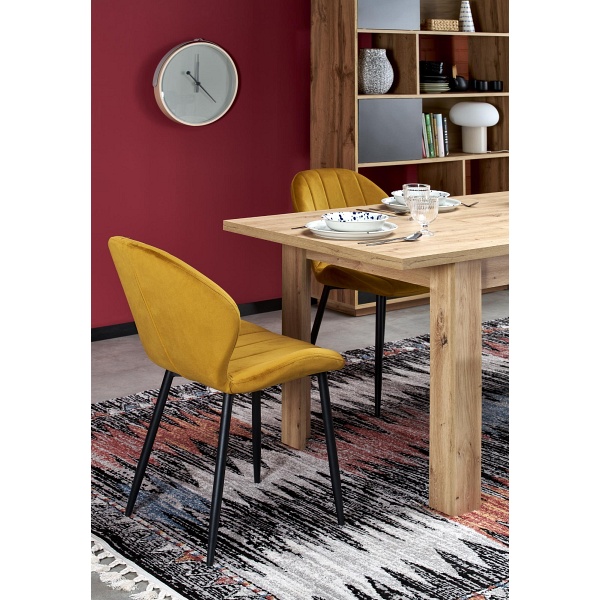 Stół BAGIO rozkładany 120-160/80 cm dąb artisan/dąb artisan - Halmar