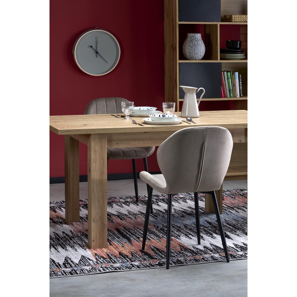 Stół BAGIO rozkładany 120-160/80 cm dąb artisan/dąb artisan - Halmar