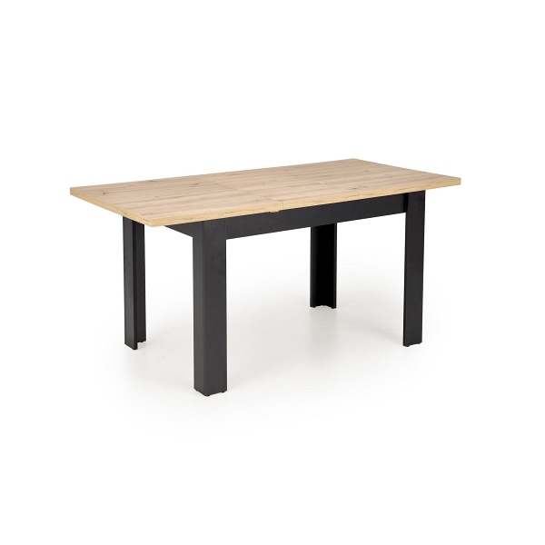 Stół BAGIO rozkładany 120-160/80 cm dąb artisan/czarny - Halmar