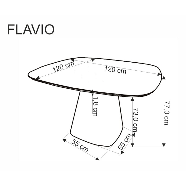 Stół FLAVIO biały - Halmar