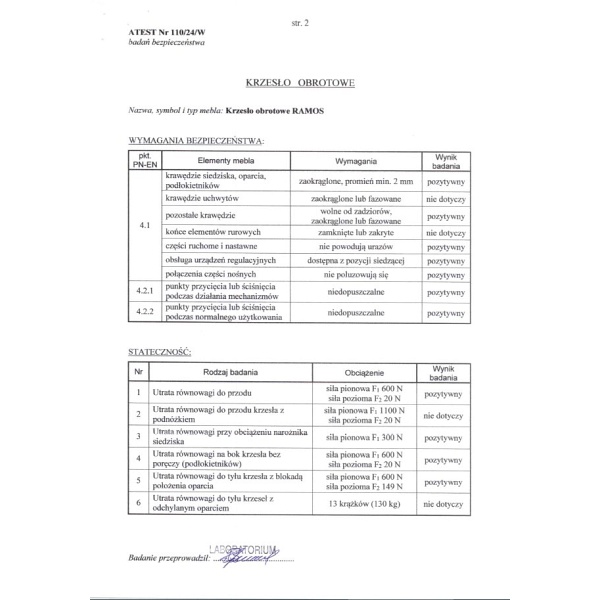 Fotel RAMOS gabinetowy czarny - Halmar