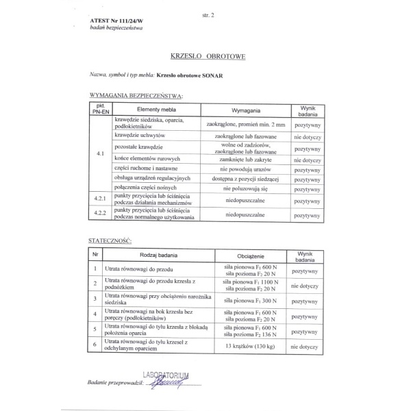 Fotel SONAR gabinetowy czarny - Halmar