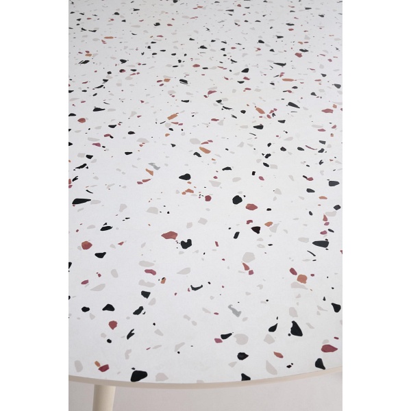 Stół ARAMIS , blat - lastryko, nogi - biały - Halmar