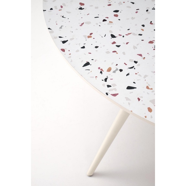 Stół ARAMIS , blat - lastryko, nogi - biały - Halmar
