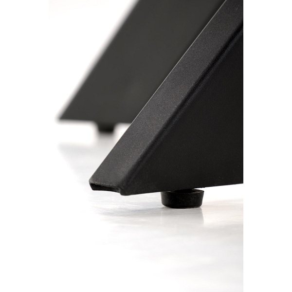 Stół EDGAR , blat - orzechowy, nogi - czarny - Halmar