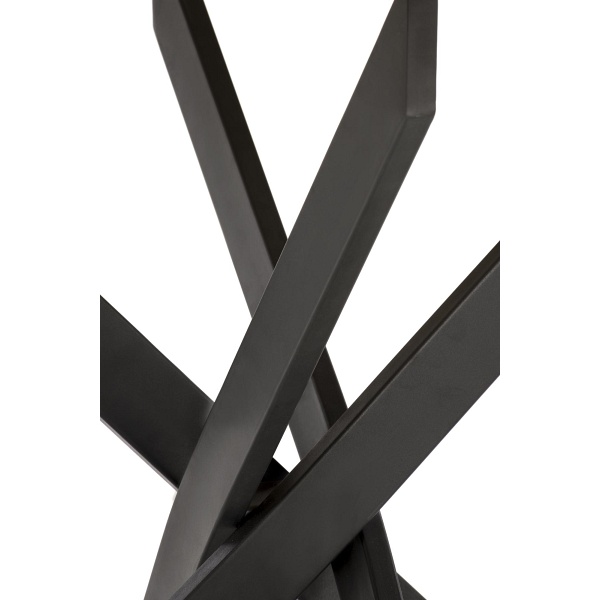 Stół EDGAR , blat - dąb złoty, nogi - czarny - Halmar