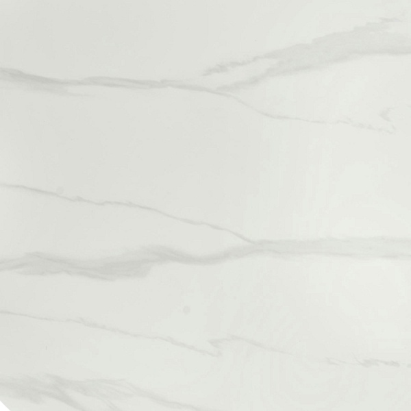 Stół EDGAR 2 okrągły, blat - biały marmur, nogi - czarny - Halmar