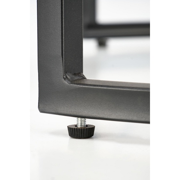 ALEXANDRA zestaw 2 ław, czarny marmur / czarny - Halmar