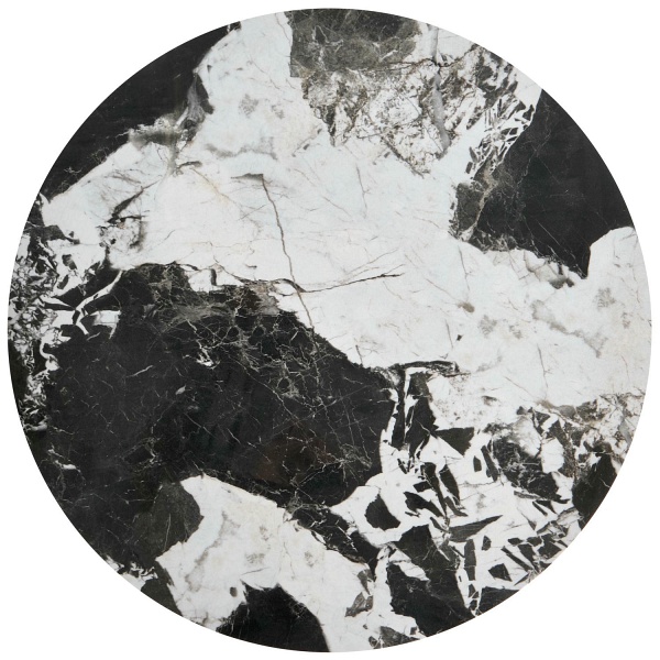 ALEXANDRA zestaw 2 ław, czarny marmur / czarny - Halmar