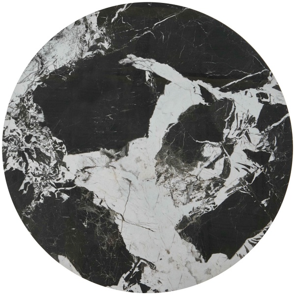 ALEXANDRA zestaw 2 ław, czarny marmur / czarny - Halmar