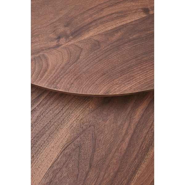 JAVA zestaw 2 ław, orzechowy / czarny - Halmar