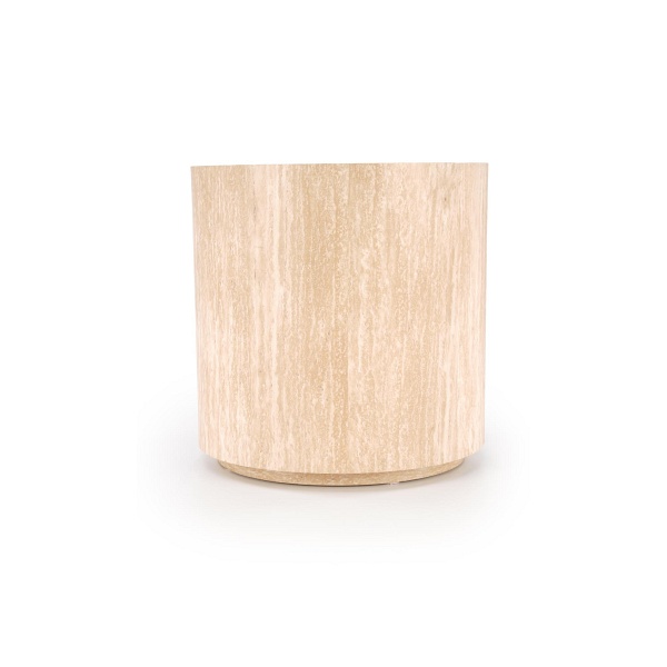 Ława TRAVERTINO_S OKRĄGŁA , trawertyn - Halmar