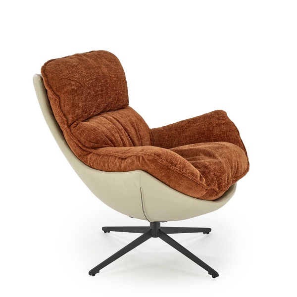 Fotel LOBSTER wypoczynkowy cynamonowy - Halmar