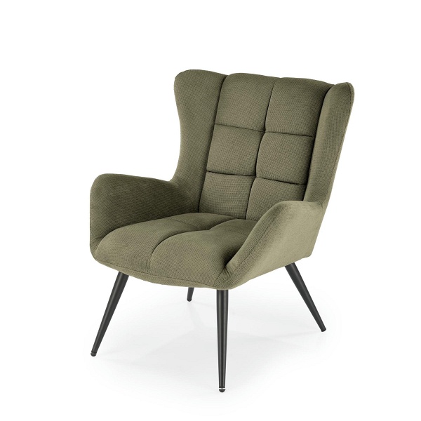 Fotel BYRON wypoczynkowy oliwkowy - Halmar