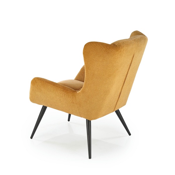 Fotel BYRON wypoczynkowy musztardowy - Halmar
