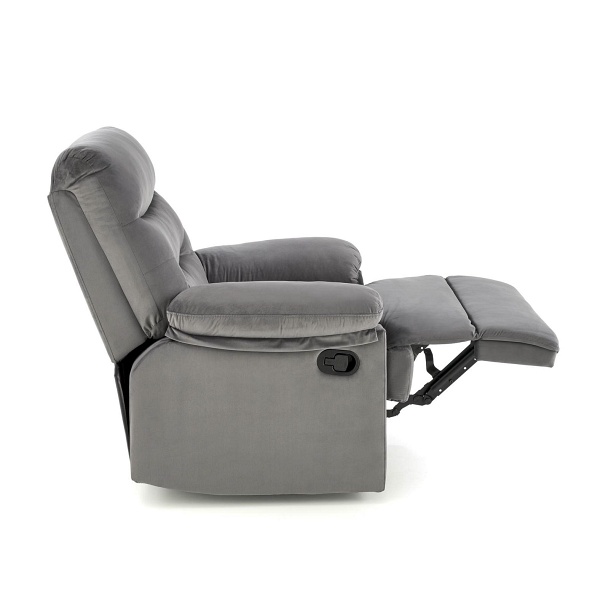 Fotel DRAGER wypoczynkowy popielaty - Halmar