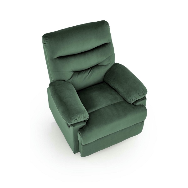 Fotel DRAGER wypoczynkowy ciemny zielony - Halmar
